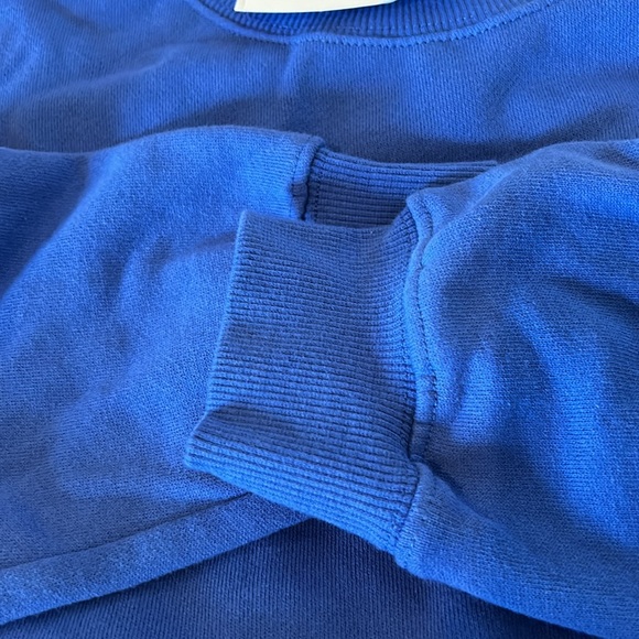 NWT, COTTON:ON, Men’s, Loose Fit, oversized crew fleece sweatshirt in royal blue - Picture 4 of 7